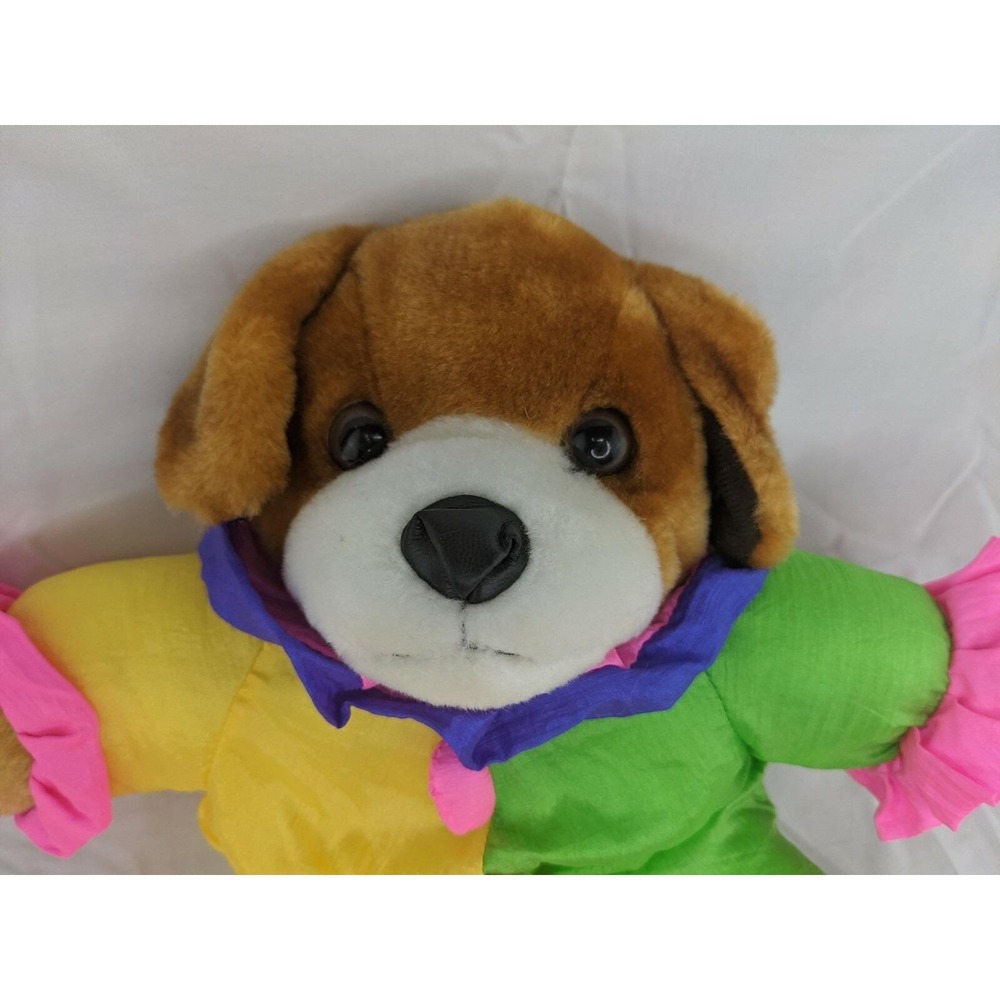 Kellytoy Kuddle Me Clown Dog Plush Nylon 13 Inch‎ Stuffed Animal Toy - Picture 2 of 7